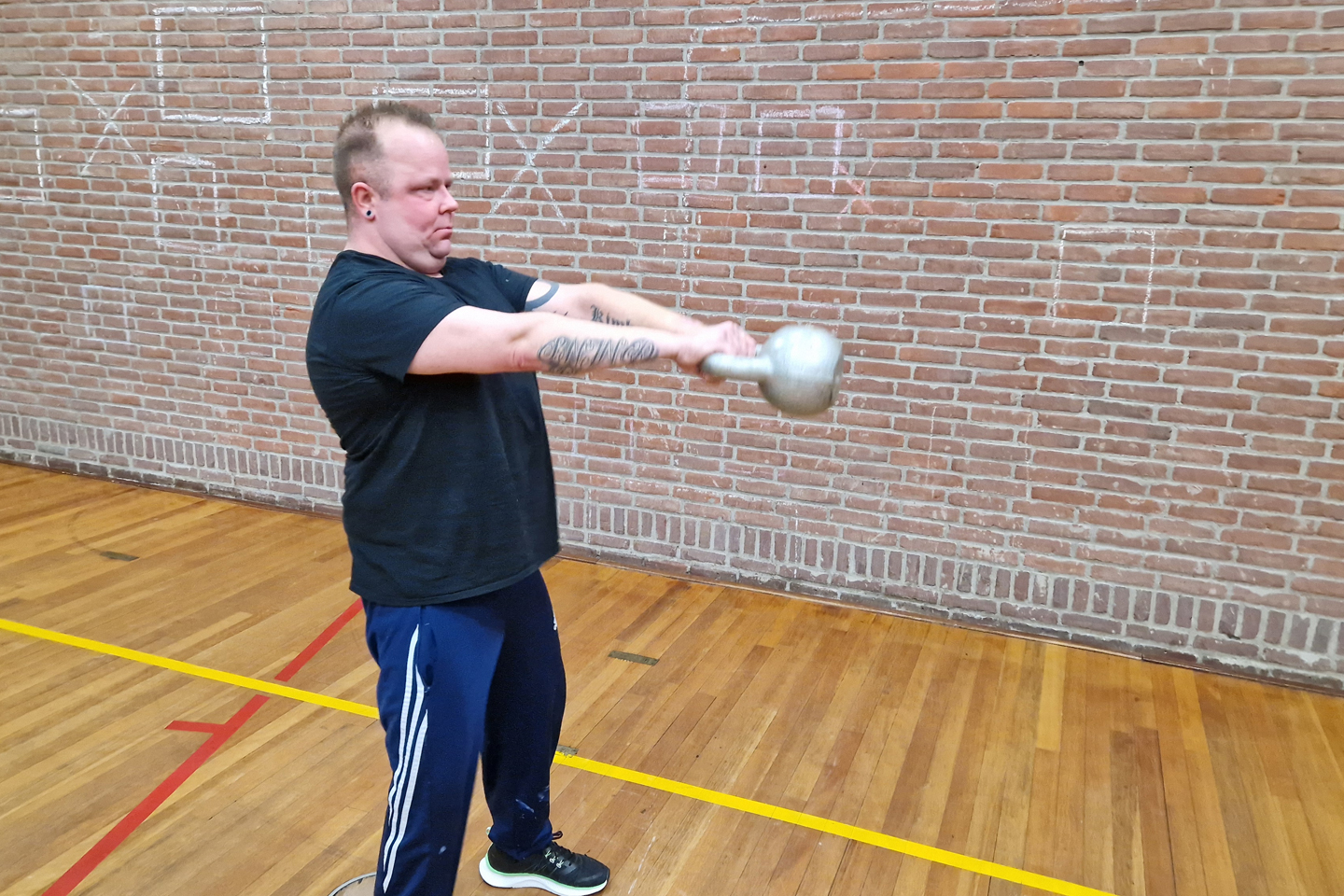 Kettlebell swings tijdens Personal Training